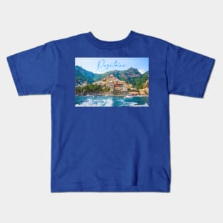 Positano from the sea Kids T-Shirt